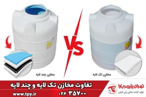 تفاوت مخزن تک لایه و سه لایه پلاستیکی چیست؟