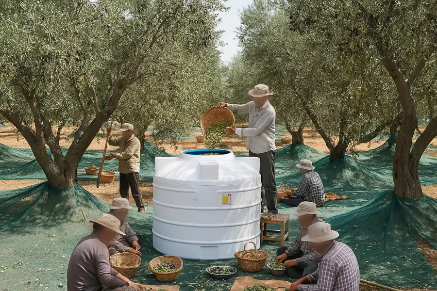 مخزن عمودی مناسب برای ذخیره زیتون