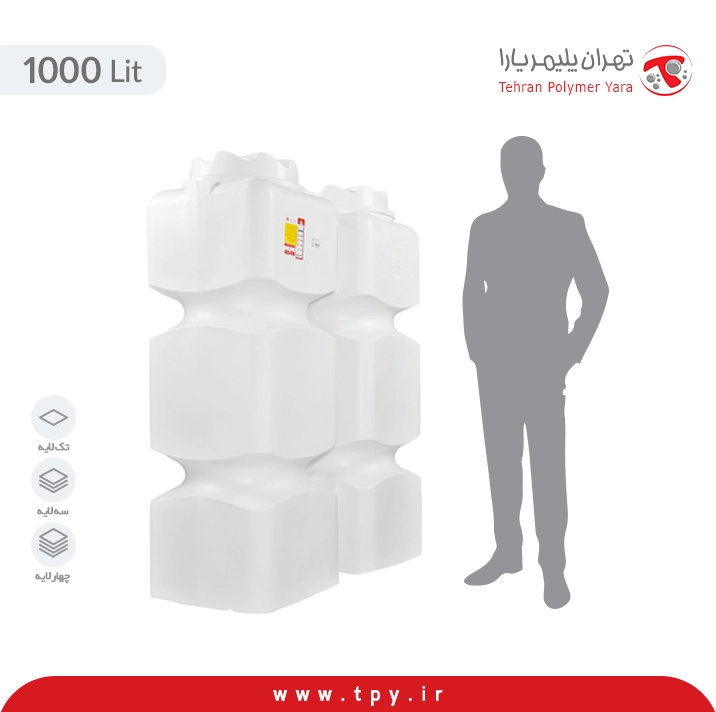 مخزن آب آسان رو 1000 لیتری مکعبی