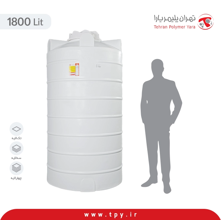 منبع آب عمودی 1800 لیتری ...