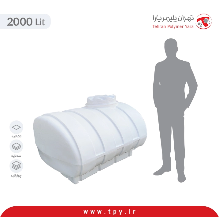 تانکر آب 2000 لیتری نیسانی دوگانه سوز