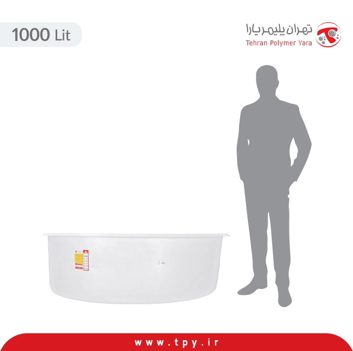 وان گرد استوانه ای پلی اتیلن 1000 لیتری
