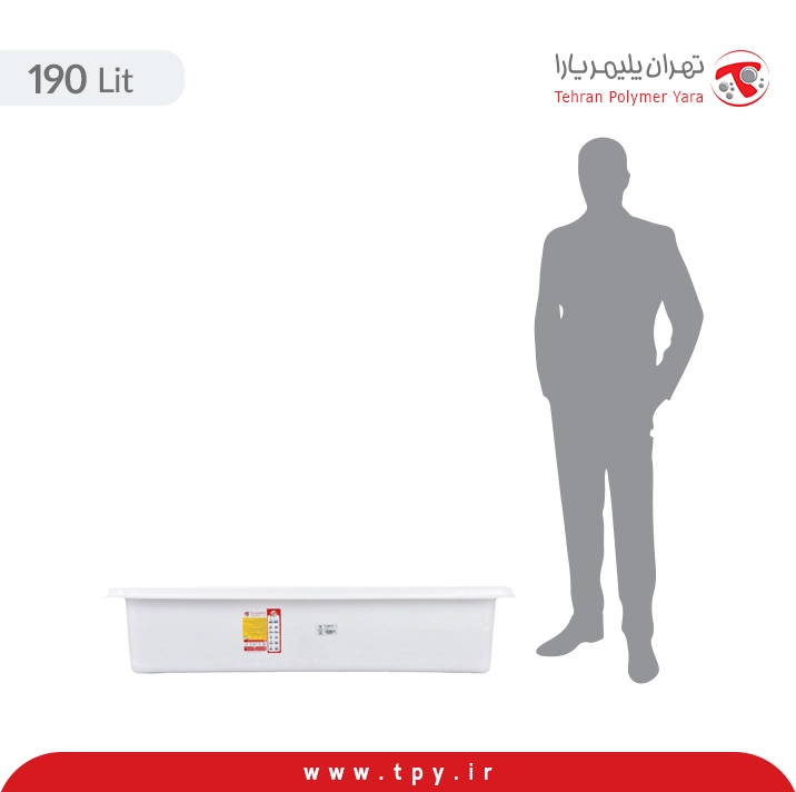 وان 190 لیتری مستطیلی پلاستیکی (پلی اتیل...