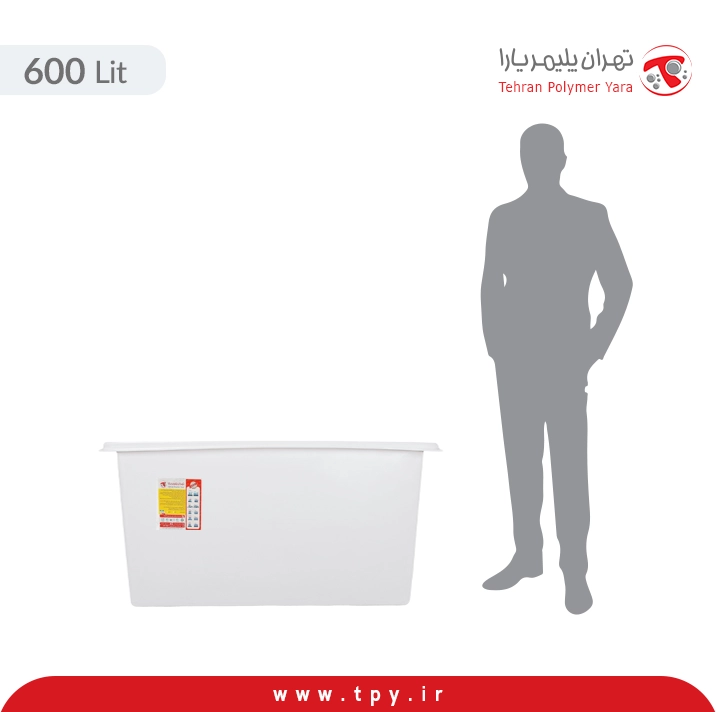 وان پلاستیکی 600 لیتری مستطیلی ...