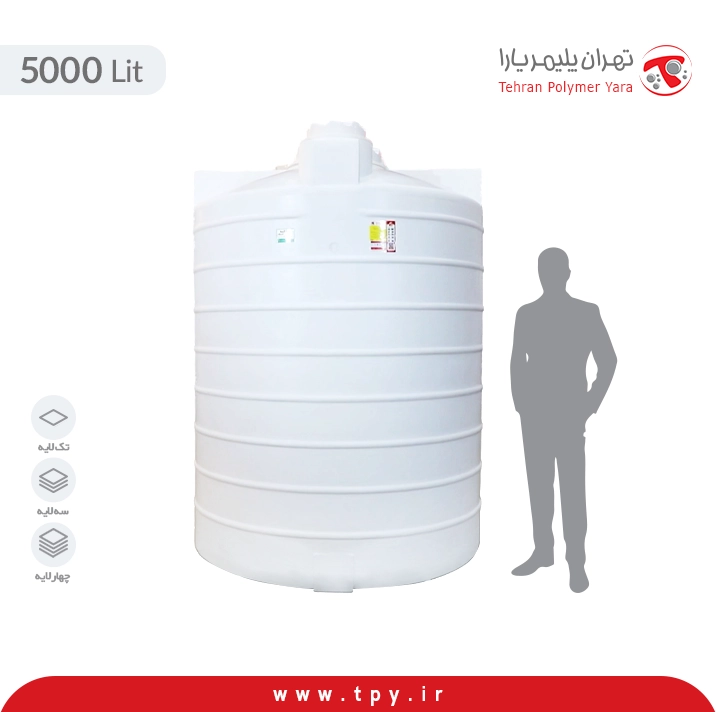 تانکر آب 5000 لیتری عمودی ...