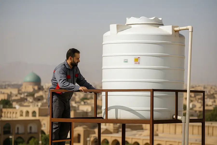 نصب مخزن پشت بام