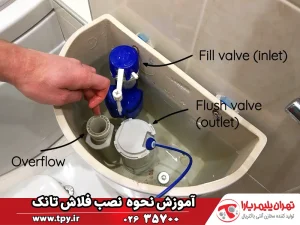 نحوه نصب و تعمیر فلاش تانک‌های توکار و روکار