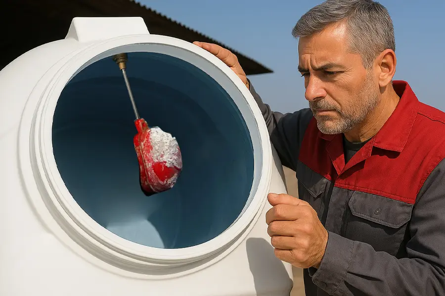 علت خالی شدن پر نشدن مخزن