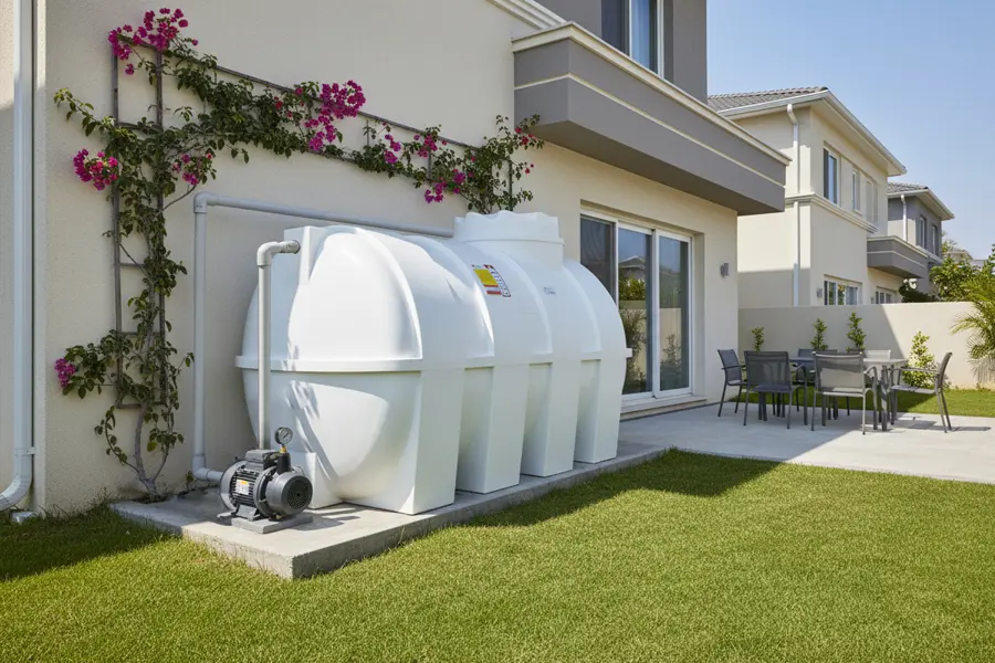 مخزن افقی در ویلا