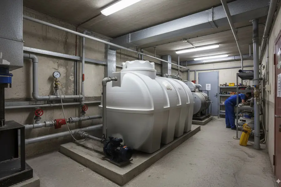 مخزن افقی صنعتی