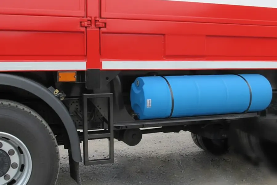 مخزن زیرکامیونی آبی رنگ