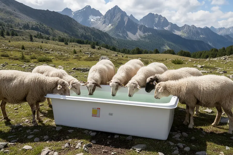 وان مستطیلی آبشخور