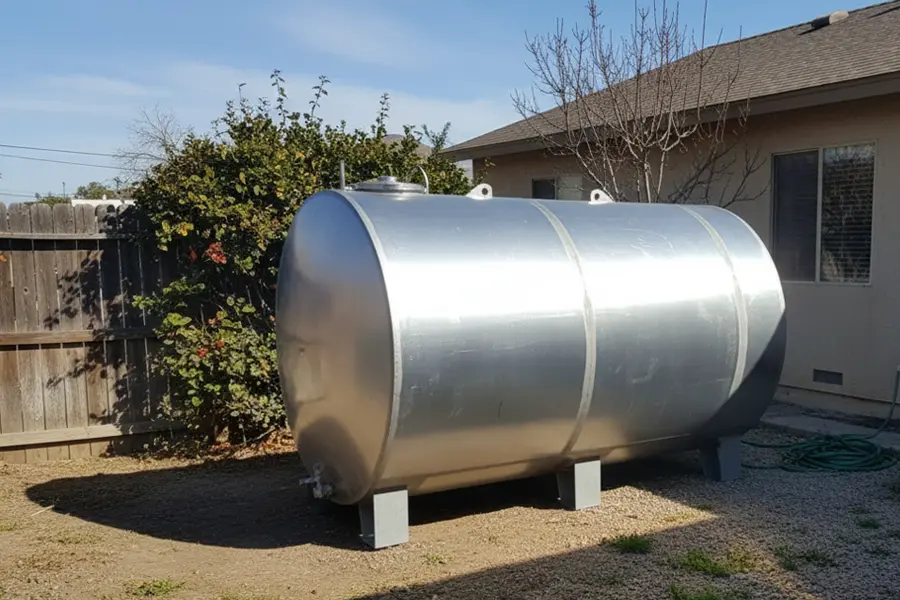 مخزن فلزی یا استیل