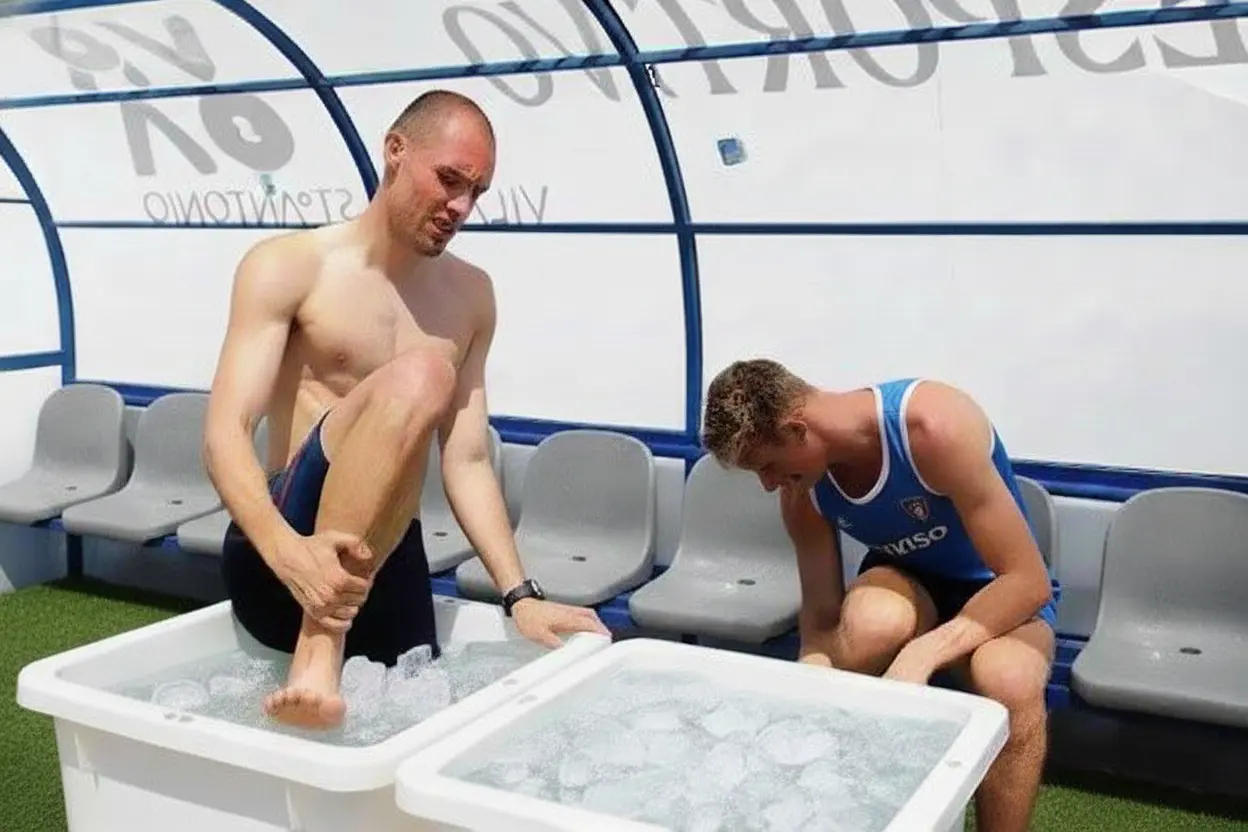 ریکاوری آب یخ با وان پلاستیکی