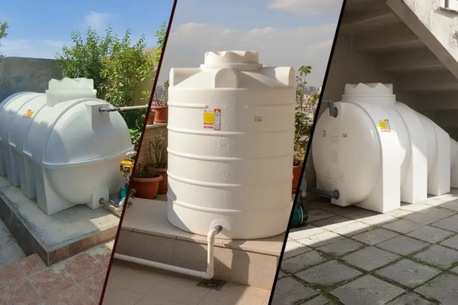 مخزن افقی عمودی زیر پله ای