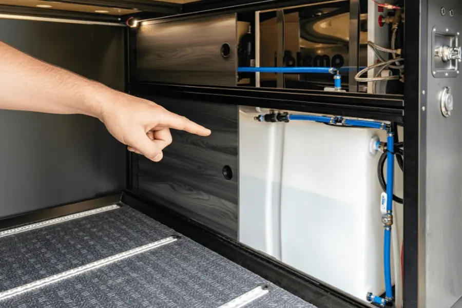 منبع آب کمپر