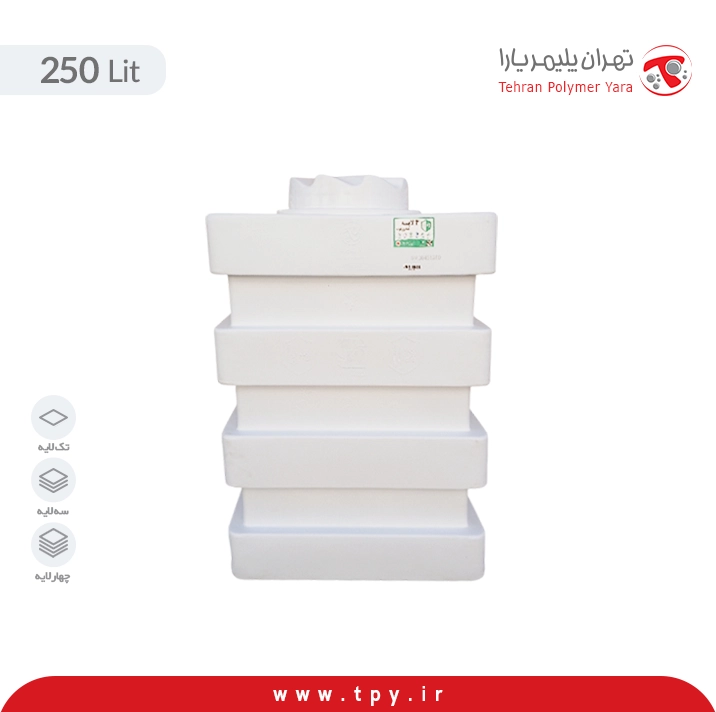 مخزن آب 250 لیتری آسانرو مکعبی مخزن آب 250 لیتری آسانرو مکعبی